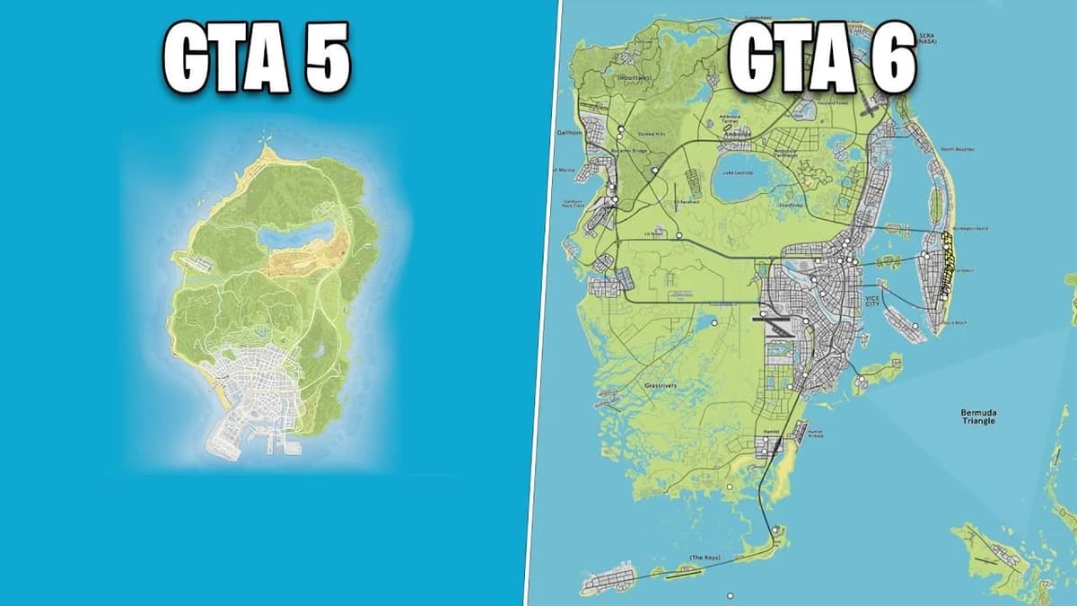 Kalshi: mapa de GTA 6 é duas vezes maior que o de GTA 5